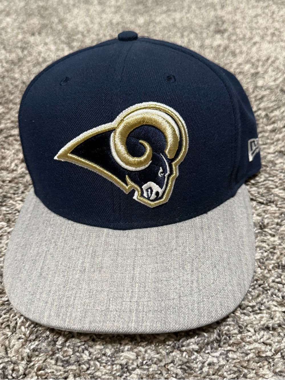 New Era Los Angeles Rams Navy & Gray Snapback Hat